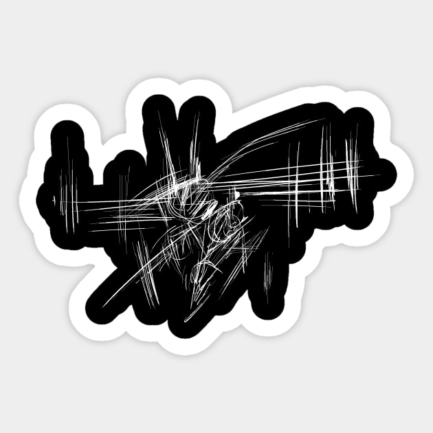 abstract guitar Sticker by Nikokosmos